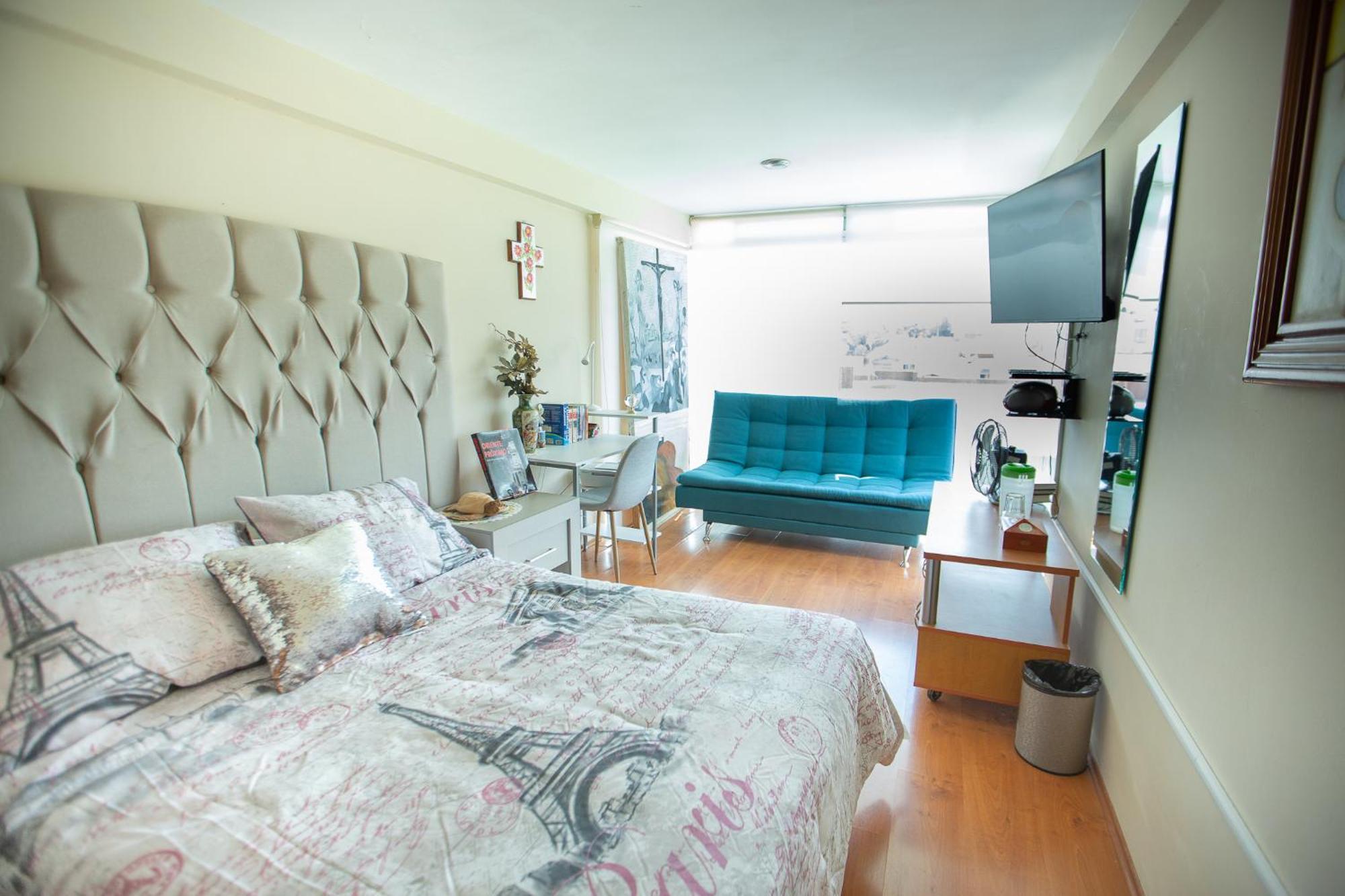 Habitacion Matrimonial Con Cama Y Sofa Para Cuatro Personas Tlaxcalancingo Luaran gambar